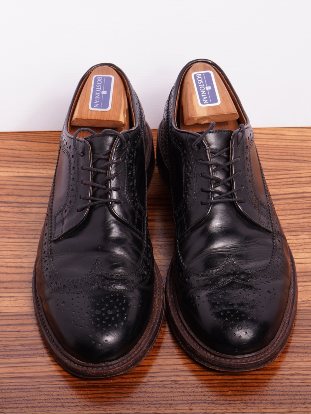 J.Crew ludlow black leather wingtip Oxford